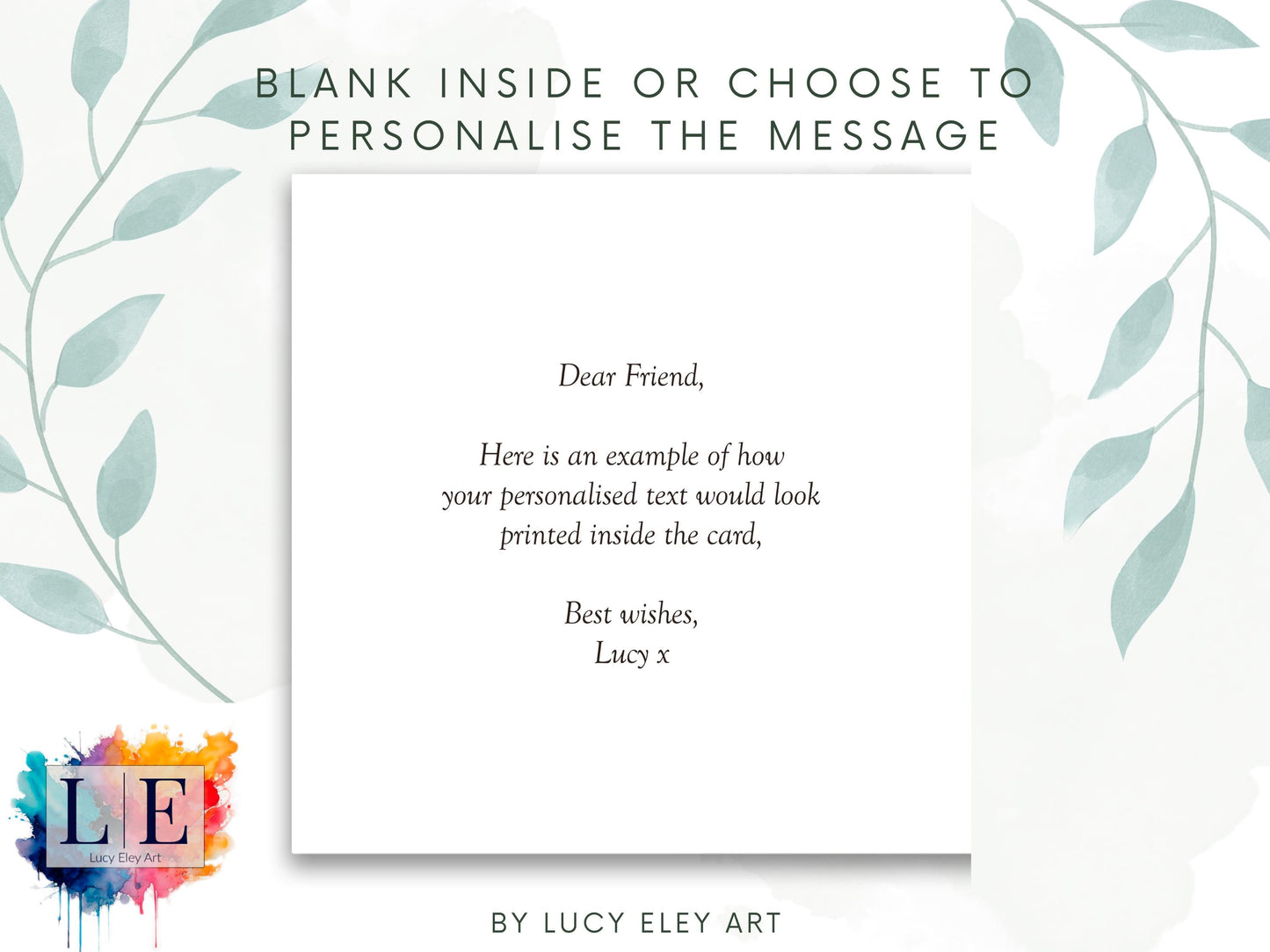 Celebrate in Style: Custom Birthday Card with Numbered Watercolour Balloons