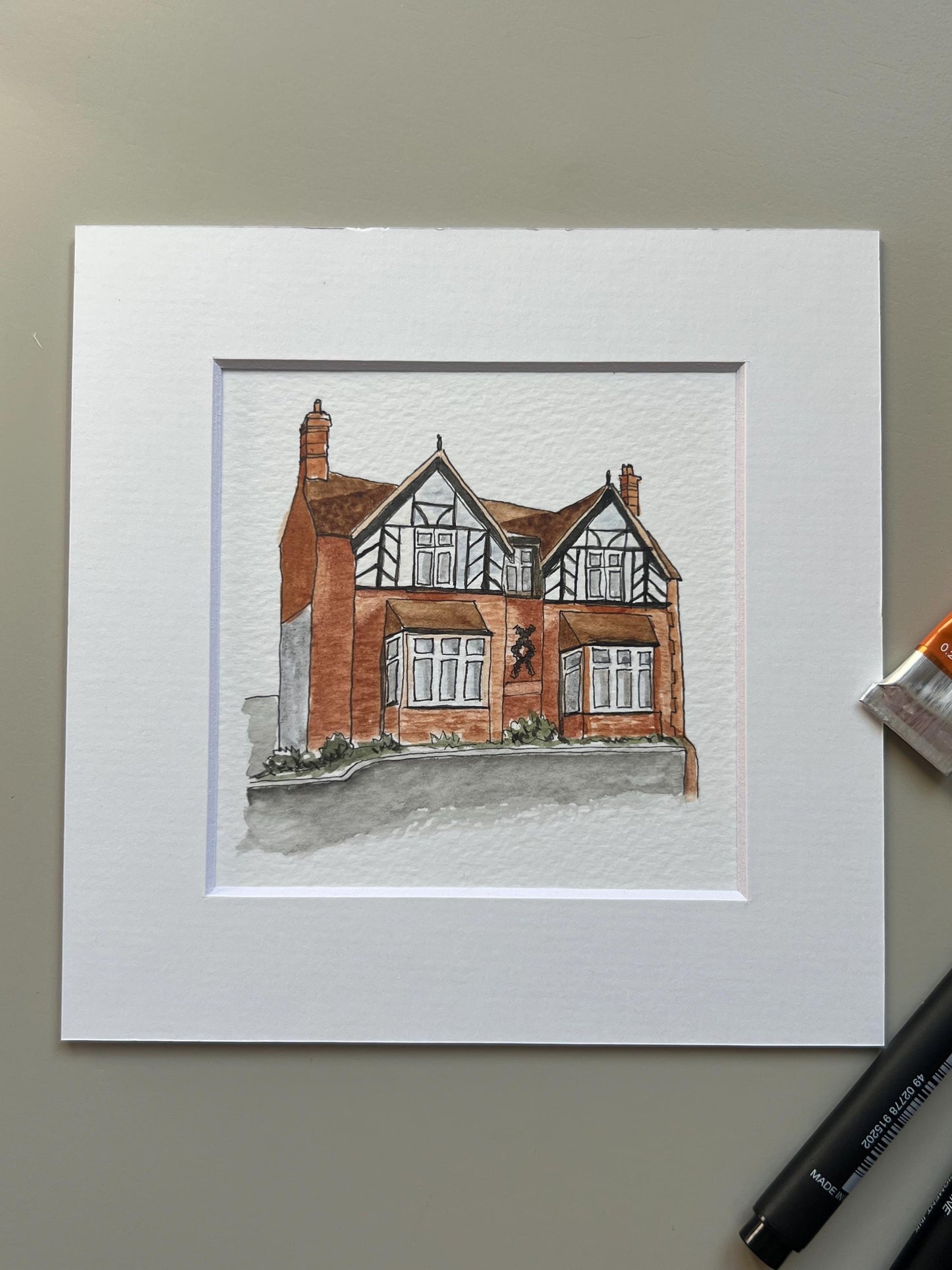 A Watercolour Portrait of Your Beloved Home: Custom Portrait