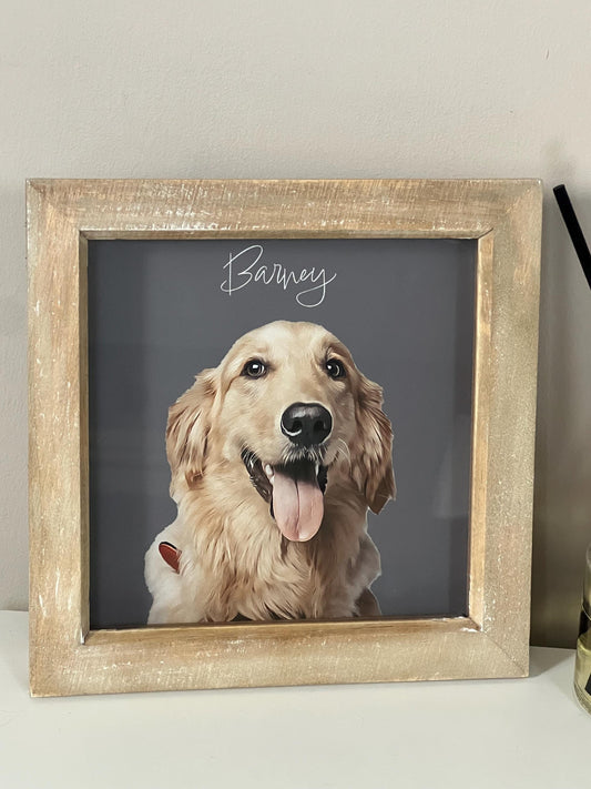 Hand-Drawn Digital Pet Portraits - Sleek & Contemporary
