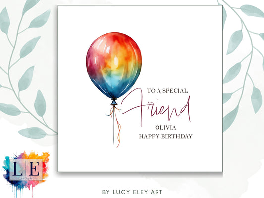 A Birthday Card Made Just for Them: Custom Name & Message