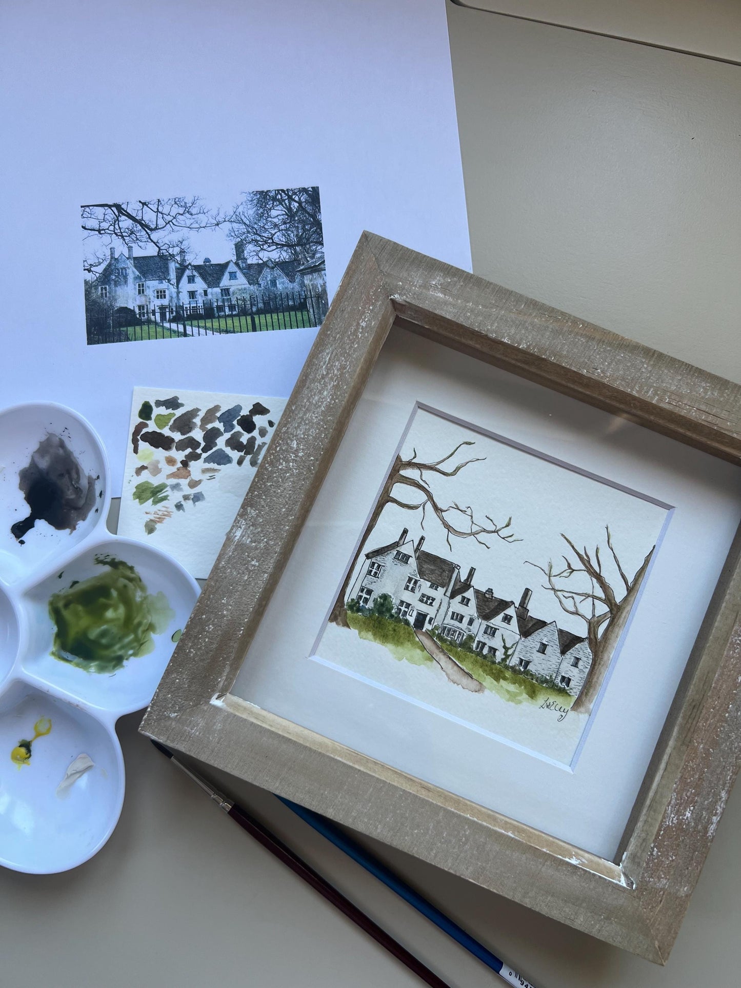 A Watercolour Portrait of Your Beloved Home: Custom Portrait