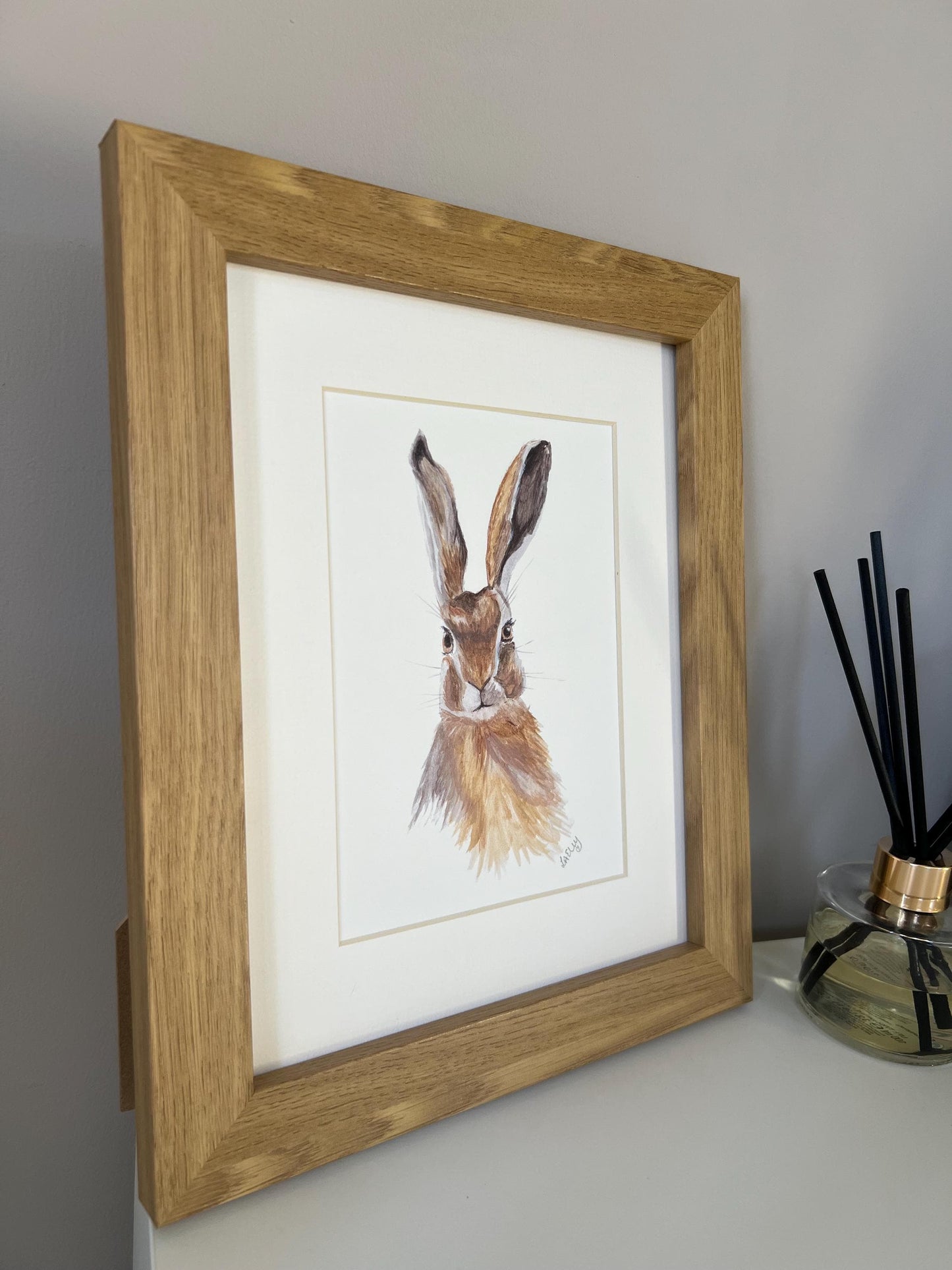 Meadow Mischief: The Playful Charm of a Hare in Watercolour