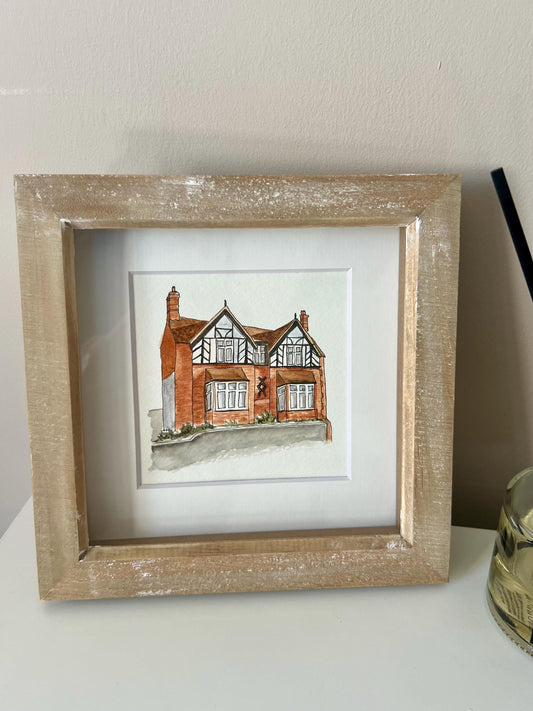 A Watercolour Portrait of Your Beloved Home: Custom Portrait